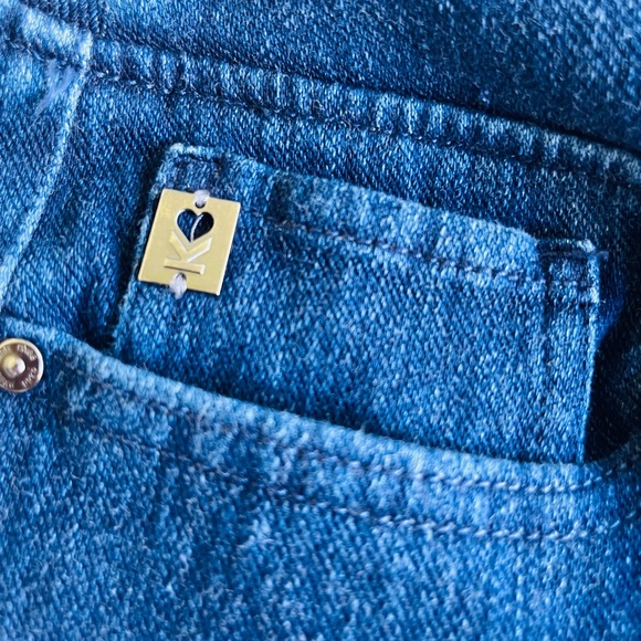 ⛔️SOLD⛔️Belle by Kim Gravel Flexibelle Petite Pull-On Knit Jeans Pants - Picture 3 of 6